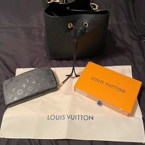 Louis Vuitton bag with matching wallet